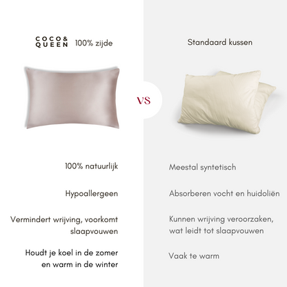 Puur zijde kussensloop